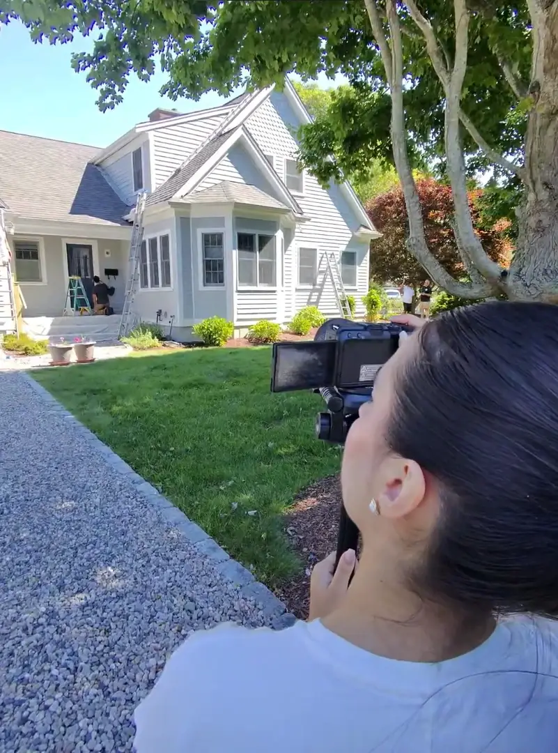 Rafa from the Leader team filming a client project
